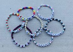 Fine Line Bracelet, Beaded Friendship Bracelets, Pony Bead Bracelets, Harry Styles Fine Line, Lovers Bracelet, Bracelet Pack, Friendship Bracelets With Beads, Bracelet Initial, Initial Bracelet