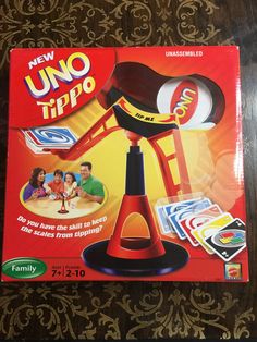 the uno - tipo game is in its box