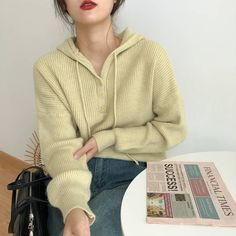 Product information:Material:AcrylicStyle: Casual/Street/Sweet/Y2K/Preppy/BasicsColour:Green. black. off-white. orange. blue. coffee color. autumn fragrant greenSize Information:Size:ONE SIZE Size Lenght Bust Shoulder Sleeve ONE SIZE 60 120 62 43 UNIT:CM Preppy Basics, Sweaters Style, Crop Top Jacket, Lazy Style, Oversized Sweater Women, Drop Sleeve, Sweater Autumn, Y2k Preppy, Blue Coffee