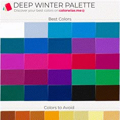 Teknik Makeup, Deep Winter Palette, Deep Winter Colors, Winter Palette, Winter Color Palette, Cool Winter, Outfit Chic, Deep Winter, Color Palate