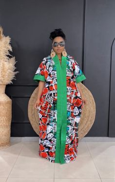 African Ankara Brocade Dress Danshiki Kaftan Handmade African Print Dress Nigerian Made Tie and Dye Boubou Rich Aunty Ankara - Etsy Canada Latest Ankara Dress Designs, Kaftan Styles For Ladies, Bubu Styles, Latest Ankara Dresses, Boubou Styles, Ankara Outfits, Boubou Styles For Women, Kaftan Styles