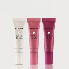 The Viral Lip Trio - 3 Phyto-Glow Lip Balms from Naturium Dry Skin Acne, Cupuacu Butter, Vanilla Flavor, Lip Set, Makeup Pictures, Lip Balms, Lip Glow, Lip Mask, Acne Skin