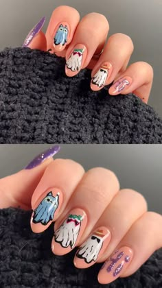 Taylor Swift Ghost Nails, Swiftie Nails, Taylor Swifr, Swift Nails, Eras Tour Nails, Taylor Swift Nails, Taylor Nails, Nails Spooky