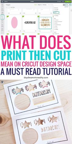 what does print then cut mean on cricut design space and must read it