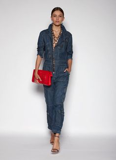 Moda Denim, Style Casual Chic, Ralph Lauren Style, Elegante Casual, Ralph Lauren Denim, Denim Jumpsuit, Fashion Week Spring, Primavera Estate