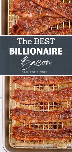 If you're looking for bacon recipes you HAVE to try this easy Million Dollar Bacon! A copycat recipe from the popular First Watch restaurant, it features a sweet and spicy glaze and easily made in your oven. Perfect for a snack, appetizer, breakfast, or for adding to burgers, sandwiches, salads, wraps, and more! Best Bacon Recipes, Thick Bacon Recipes, Bacon Curing Recipes, Homemade Bacon Recipes, Flavored Bacon Recipes, Bacon Display, Billionaire Bacon Recipe, Bacon Dinner Recipes, Billionaire Bacon