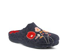 Women Wildflower Slipper -Navy Indoor Outdoor Slippers, Sketchers Sneakers, Slide Slipper, Wild Flowers, Indoor Outdoor, Slippers, Slip On, Navy, Boots