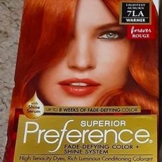 I'm Selling 1 Brand-New Box Of L'oreal Superior Preference Hair Dye 7la Lightest Auburn Forever Rouge Revlon 740 Copper, 96.44 + 76.44 Beauty Color, Copper Red Hicolor Loreal, Loreal 6r Light Auburn, Best Copper Red Hair Dye, Loreal Sizzling Copper, Best Red Box Hair Dye, Copper Hair Dye, Light Copper Hair