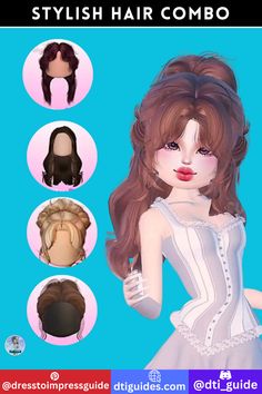 an image of some hair styles for females