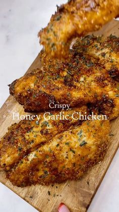 Honey Garlic Chicken Tenders, Crispy Honey Garlic Chicken, Garlic Chicken Tenders, High Protein Chicken Recipes, Air Fryer Dinner Recipes, Honey Garlic Chicken, Health Dinner Recipes, Air Fryer Recipes Easy, Air Fryer Recipes Healthy