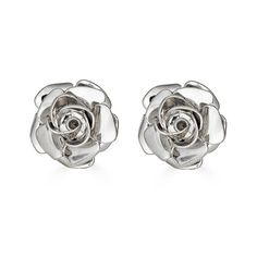 FIELD OF ROSES STUD EARRINGS - Epona Valley | Luxury Hair Accessories | Bridal Accessories | Made In NYC Silver Rose Earrings, Elegant Rose Gold Flower Earrings In Sterling Silver, Elegant Rose Gold Sterling Silver Flower Earrings, Elegant Rose Sterling Silver Earrings, Elegant Rose Colored Sterling Silver Earrings, Elegant Sterling Silver Rose Design Earrings, Elegant Silver Flower Earrings With Rose Design, Rose Flower-shaped Elegant Earrings, Rose Gold Flower Earrings With Roses