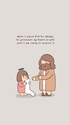 Jesus And Me Illustration, Wallpaper Kristen, Jesus Illustration, Bible Cartoon, Christian Affirmations