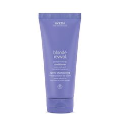 Conditioner tones, cools and neutralizes brassiness. Aveda Blue Malva, Blonde Hair Types, Color Rubio, Cool Blonde, Juice Beauty