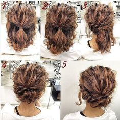 Easy Updo Hairstyles Tutorials, Updo Hairstyles Tutorials, Long Hair Trends, Easy Updo Hairstyles, Simple Prom Hair, Up Dos For Medium Hair, Medium Long Hair, Peinados Fáciles Para Cabello Corto, Short Hair Tutorial