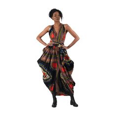 Trad Print Split Leg Halter Dress Split Legs, Natural Body Care, Bubble Hem, African Inspired Fashion, Body Oils, African Style, Hem Skirt, Confident Woman, Inspired Fashion