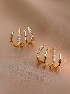 Total | Fashion Total | SHEIN USA Piercing Rings, Claw Earrings, Bridal Jewellery Design, Diamond Pendant Sets, Pendant Sets, Jewellery Art, Unusual Earrings, Womens Earrings Studs, Ear Earrings