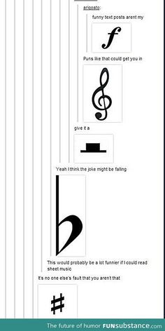 some type of musical notes with different symbols