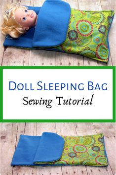 the doll sleeping bag sewing pattern is easy to sew, and it's great for