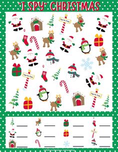 a christmas themed printable for kids to use