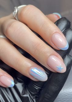 Elegant Nail Art Classy, Beach Vacay Nails, Nail Nail Designs, Designer Nails, Chrome Nails Designs, Gel Nail Art Designs, Spring Nail Designs, Summery Nails