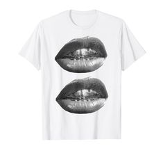 PRICES MAY VARY. Lightweight, Classic fit, Double-needle sleeve and bottom hem Amazon Tops, Lip Print, Lips Print, Christmas Wishlist, Branded T Shirts, Special Features, Graphic Tee, Print T Shirt, Top Styles