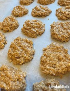 oatmeal cookies on a baking sheet ready to go into the oven for baking