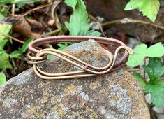 Handmade Hammered Brass and woven Copper Bracelet Copper Jewelry Diy, Brass And Copper, Hammered Brass, Copper And Brass, Copper Bracelet, Wrapped Jewelry, Wire Bracelet, Jewelry Diy, Copper Jewelry