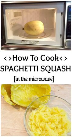 how to cook spaghetti squash in the microwave