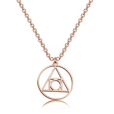 PRICES MAY VARY. Material: Made of High quality stainless steel. It is hypo allergenic and will never tarnish, discolor or rust. Size: Pendant is 2.2 cm ( 0.87 inch ). TIPS: Manual measuring permissible error. This mysterious symbol has been called “The Philosopher's Stone” or simply the “Circle squared” and is a geometric structure found in many ancient alchemical diagrams and mystical texts. The name of “The Philopher's stone” refers to the sacred quest of the alchemists: To take the chaotic e Rose Gold Round Charm Necklace In Stainless Steel, Round Rose Gold Stainless Steel Charm Necklaces, Hypoallergenic Rose Gold Stainless Steel Necklaces, Hypoallergenic Rose Gold Stainless Steel Necklace, Hypoallergenic Round Metal Charm Necklaces, Light Symbol, Alchemy Jewelry, Geometric Structure, Symbol Jewelry