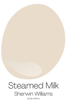 sherylin williams's creamed milk paint is shown in the color creamy white