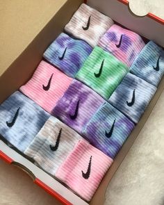 Bedazzled Shoes Diy, Cute Sporty Outfits, Pretty Socks, Tie Dye Socks, Nike Tennis, Fitness Wear Outfits, Preppy Shoes