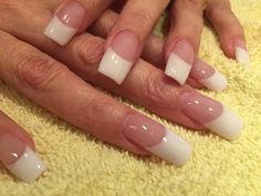 These nails nave been sculptured from scratch. using forms Nail Designs Acrylic, Acrylic French, Nail Designs Ideas, Long Fingernails, French Manicure Nails, Nail Time, Classic French Manicure