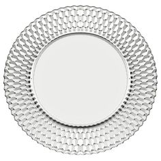 Villeroy & Boch Boston Modern Classic Clear Crystal Glass Buffet Plate - Set of 2 Buffet Plate, Glass Charger Plates, Attractive Eyes, Villeroy And Boch, Faceted Design, Diamond Decorations, Traditional Diamond, Glass Plate, Gorgeous Glass