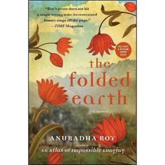 the folded earth by anurada rot is shown in front of a book cover