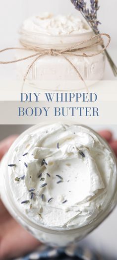 Learn how to make this nourishing DIY Whipped Body Butter. Just a few simple all natural clean ingredients including shea butter, cocoa butter, olive oil, coconut oil and essential oils will give you hydrated and moisturized skin. #farmhouseonboone #bodybutter #naturalskincare Buff City Soap Body Butter Recipe, Whipped Shea Butter Recipe, Diy Whipped Body Butter Recipe, Cocoa Butter Body Cream, Diy Whipped Body Butter, Whipped Body Butter Recipe, Magnesium Body Butter, Handmade Lotion, Diy Toiletries