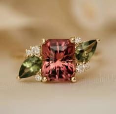 Colorful Jewelry, Jewelry Lookbook, Custom Ring, Tourmaline Ring, Pretty Rings, Favorite Rings, Dream Jewelry, Pretty Jewellery, Jewelry Inspo