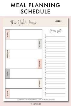 the meal planner is shown with text overlaying it