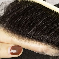 Hair Type: Human Hair Men Hair Systems Base Design: Super Soft Full French Lace Base Base Size: 6*8 Inch, 7*9 Inch, 8*10 Inch Density: 110%-130% (Light Medium to Medium) Color: #1B/15 (Natural Color With 15% Grey Hair) Length: 6 Inch Wave: Slight Wave Stock: Yes Can Be Customized: Yes (30-60 Working Days) Front Contour: Standard CC Shape Hair Natural Color, Hair Toupee, Men Hair, Hair System, Base Design, Lace Hair, Hair Natural, Hair Length, Blonde Color