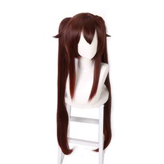 Hu Tao Cosplay Wig Women Long Brown Wig Cosplay Wigs Heat Resistant Synthetic Hair Hu Tao Cosplay, Hu Tao, Brown Wig, Cosplay Wig, Cosplay Wigs, Synthetic Hair, Tao, Heat Resistant, Wigs