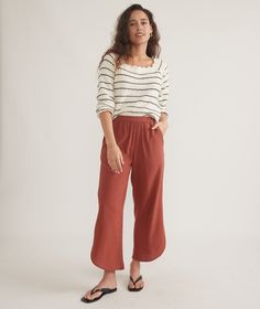 Allison Wide Leg Pant Versatile Relaxed Fit Cropped Wide Leg Pants, Versatile Cropped Wide Leg Pants, Casual Relaxed Fit Cropped Culottes, Casual Wide Leg Capris For Vacation, Casual Wide Leg Cropped Pants With Elastic Waistband, Breezy Wide-leg Loungewear Bottoms, Versatile Cropped Wide Leg Summer Pants, Casual Straight Leg Relaxed Fit Culottes, Casual Relaxed Fit Straight Leg Culottes