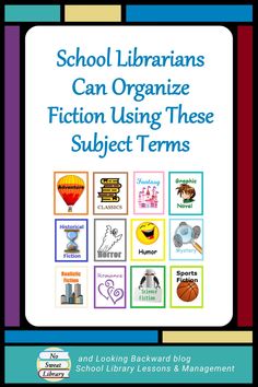 school librarians can organize fiction using these subject items