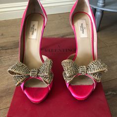 These Gorgeous Pink Valentinos Were Worn Only One Time. They Are In Great Condition. Tiny Mark On Heel As Pictured. Comes With Original Box. European Size 38 Pink Round Toe Heels For Gala, Pink Closed Toe Heels For Galas, Designer Pink Heels For Galas, Housewife Life, Pink Valentino, Valentino Pink, Natural Hair Removal, Soft Gamine, Fashion Guide