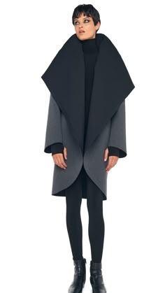 Black Shawl Collar Coat, Grey And Black Interior, Collar Shawl, Shawl Collar Coat, Oversize Coat, Midi Gowns, Instagram Heart, Collar Coat, Collared Coat