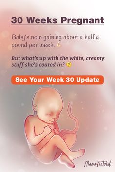 a baby is sitting on the ground with its arms crossed and it's saying, 30 weeks pregnant