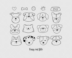 Dog Face Svg Puppy Svg Dog Svg Outline Animal Svg Dog Lover Svg Doodle Animal Svg Animal Clipart Pet Face Svg Puppy Cut Files Dog Shirt Dxf - Etsy Dog Bujo Theme, Easy Dogs Drawings, Dog Doodles Simple Step By Step, Dog Line Drawing Simple, Dog Face Drawing Simple, Easy Dog Face Drawing, Pet Drawings Easy, How To Draw A Dog Face, Draw Dog Face