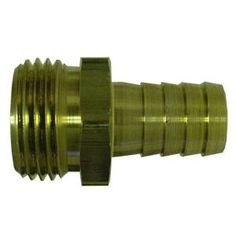 an image of a brass plated hose fitting