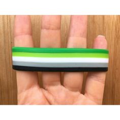 This stylish waterproof sweat-proof bracelet allows you to show your Aromantic pride even with an active lifestyle! Great for those with physical jobs, hobbies, athletes, or if you're just looking for something more practical and comfortable. Circumference: 7.9" (20 cm)Material: Silicone Flag Lgbt, Change Day, Pride Bracelet, Flag Pins, Wristband Bracelet, Sweat Proof, Rainbow Stripes, Active Lifestyle, Chains Jewelry