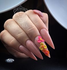 Wow Nails, Long Acrylic, Nail Beauty, Nails Inspo, Long Acrylic Nails, Pink Nails, Acrylic Nails