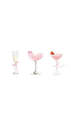 three different types of wine glasses with strawberries in them