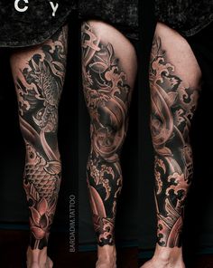 Japanese Sleeves, Japanese Arm Sleeve Tattoo, Thigh Sleeve Men, Koi Leg Tattoo, Japanese Leg Tattoo Men, Japanese Leg Tattoo Sleeve, Japanese Sleeve Tattoos Leg, Mens Japanese Leg Tattoo, Tattoo On Leg For Men